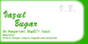 vazul bugar business card